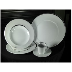 Assiette plate 28 cm Platine