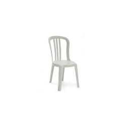 Chaise PVC blanche empilable