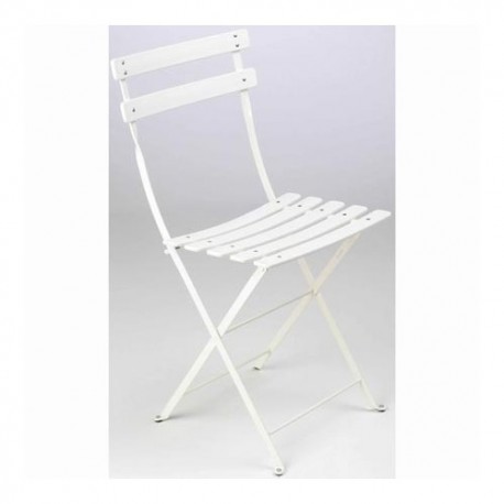 Chaise square blanche